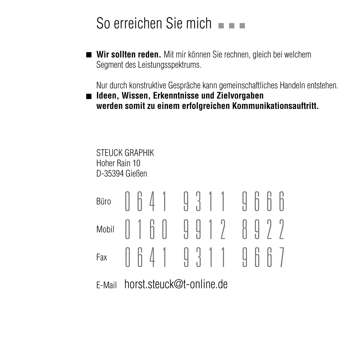 Kontaktdaten
